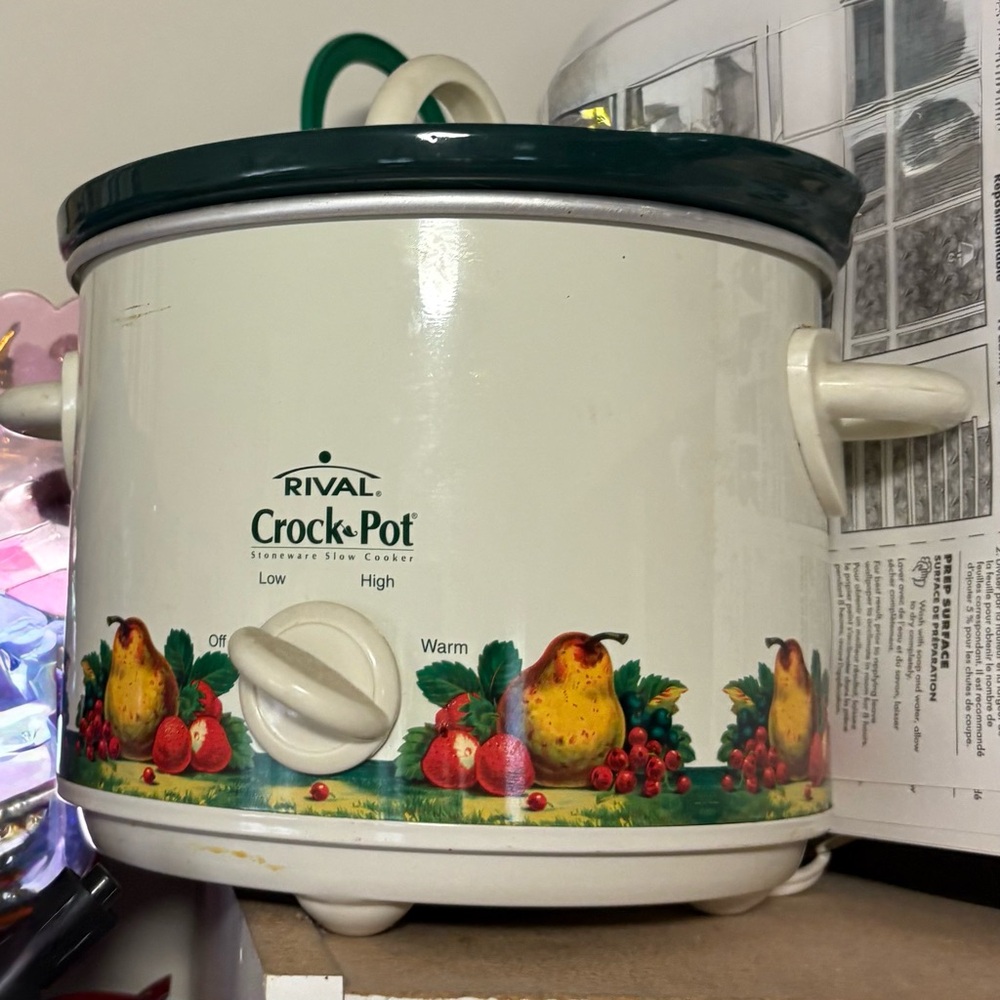 Rival Crock-Pot Slow Cooker -Fruit Apple pear cherry